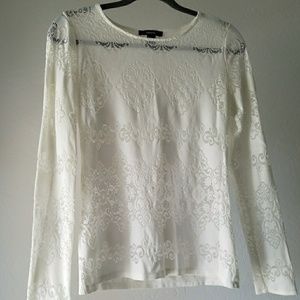 White lace top